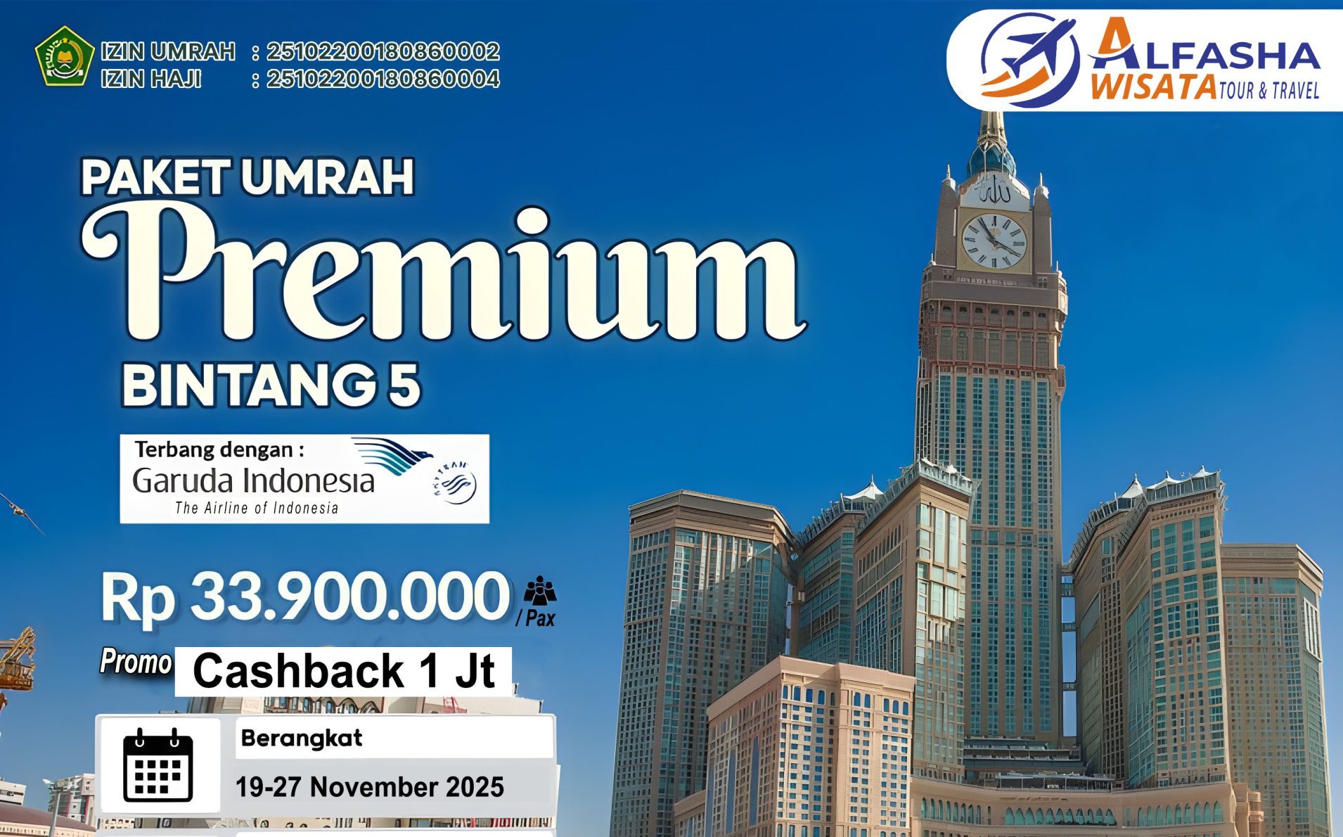umroh 9 hari bintang 5