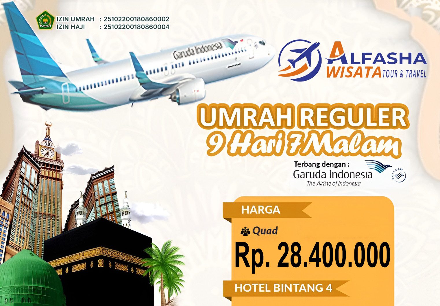 umroh 9 hari bintang 4