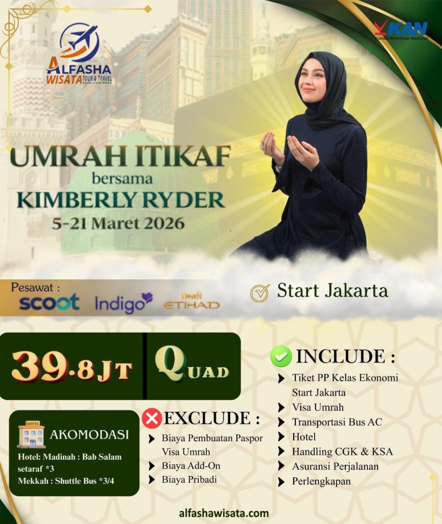 Umroh bersama kimberly ryder