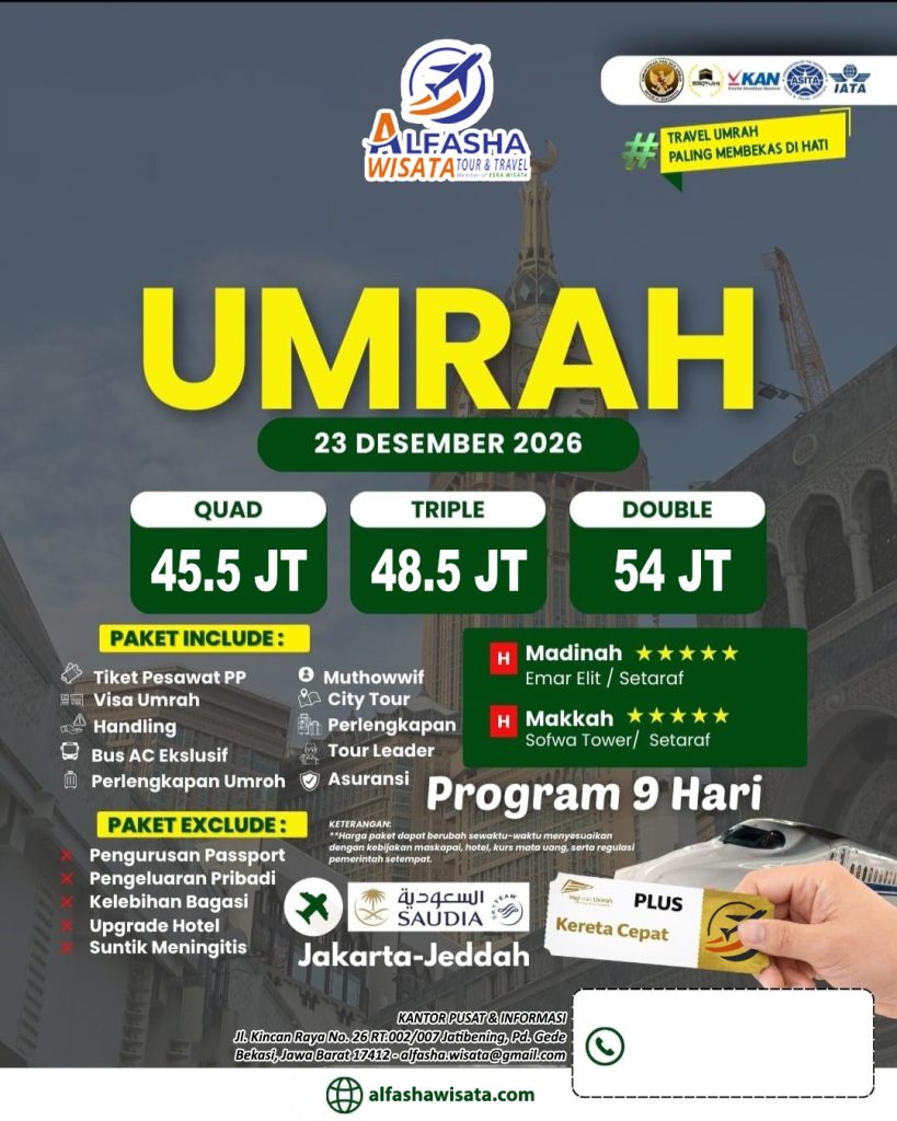 umroh akhir tahun bintang 5