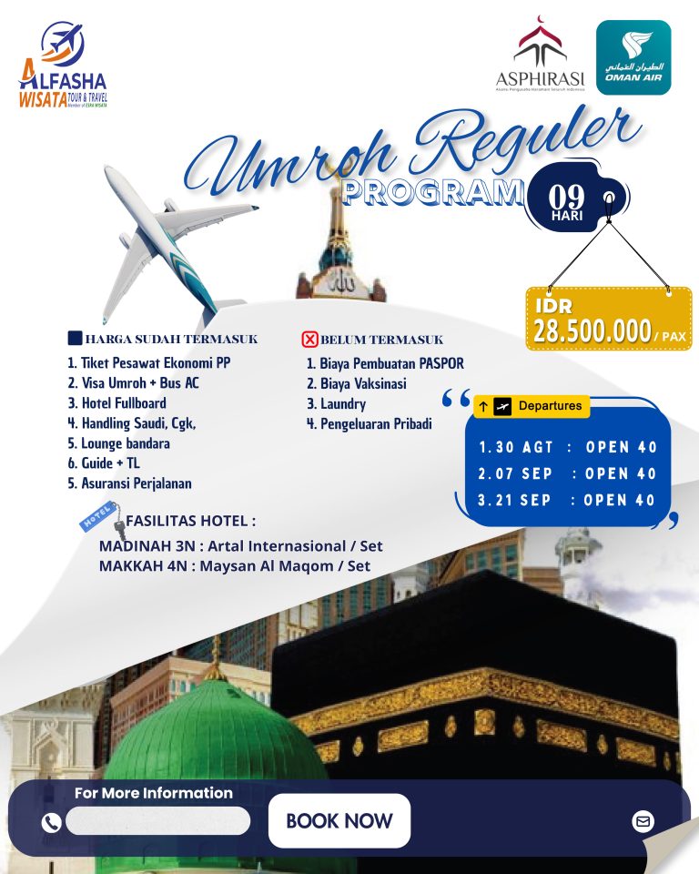umroh reguler 9 hari