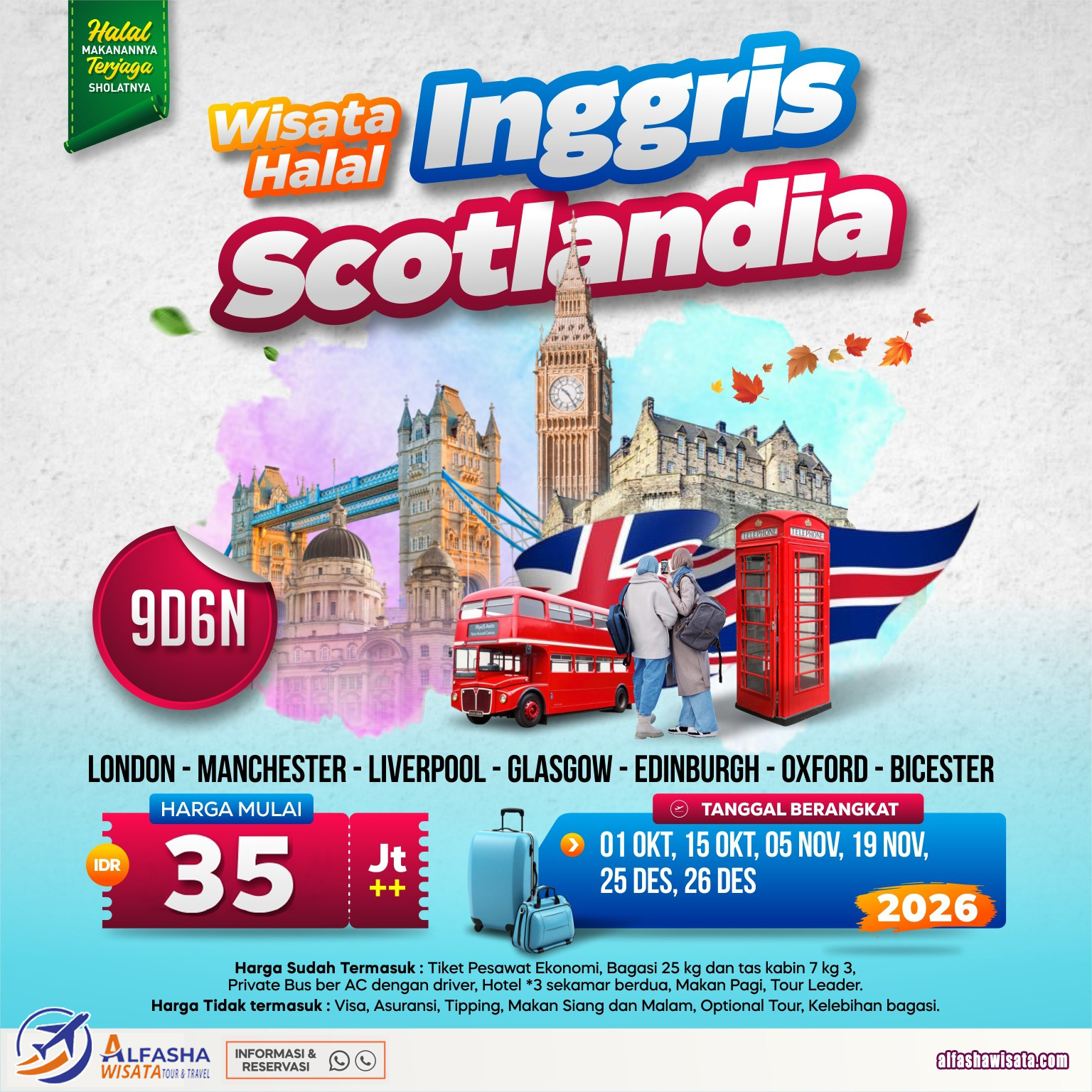 wisata halal inggris scotlandia