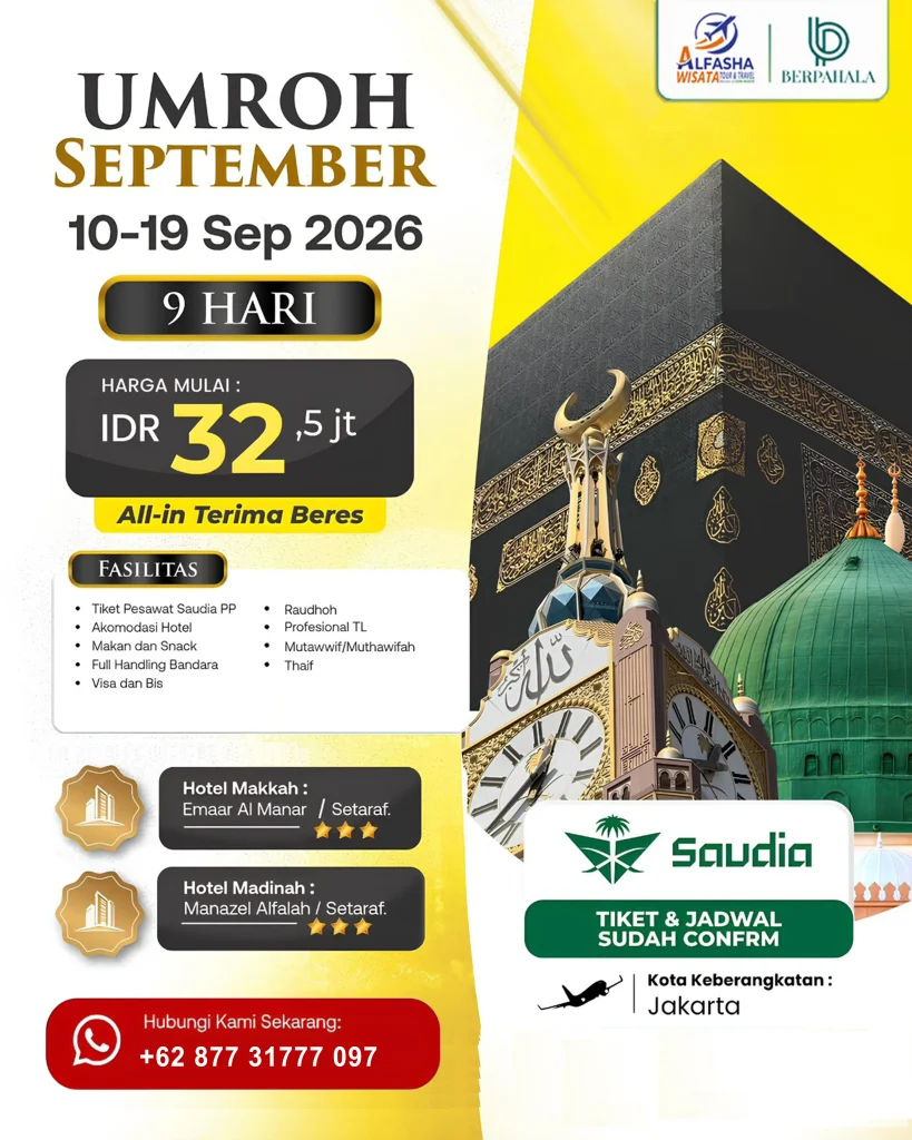 umroh september 9 hari