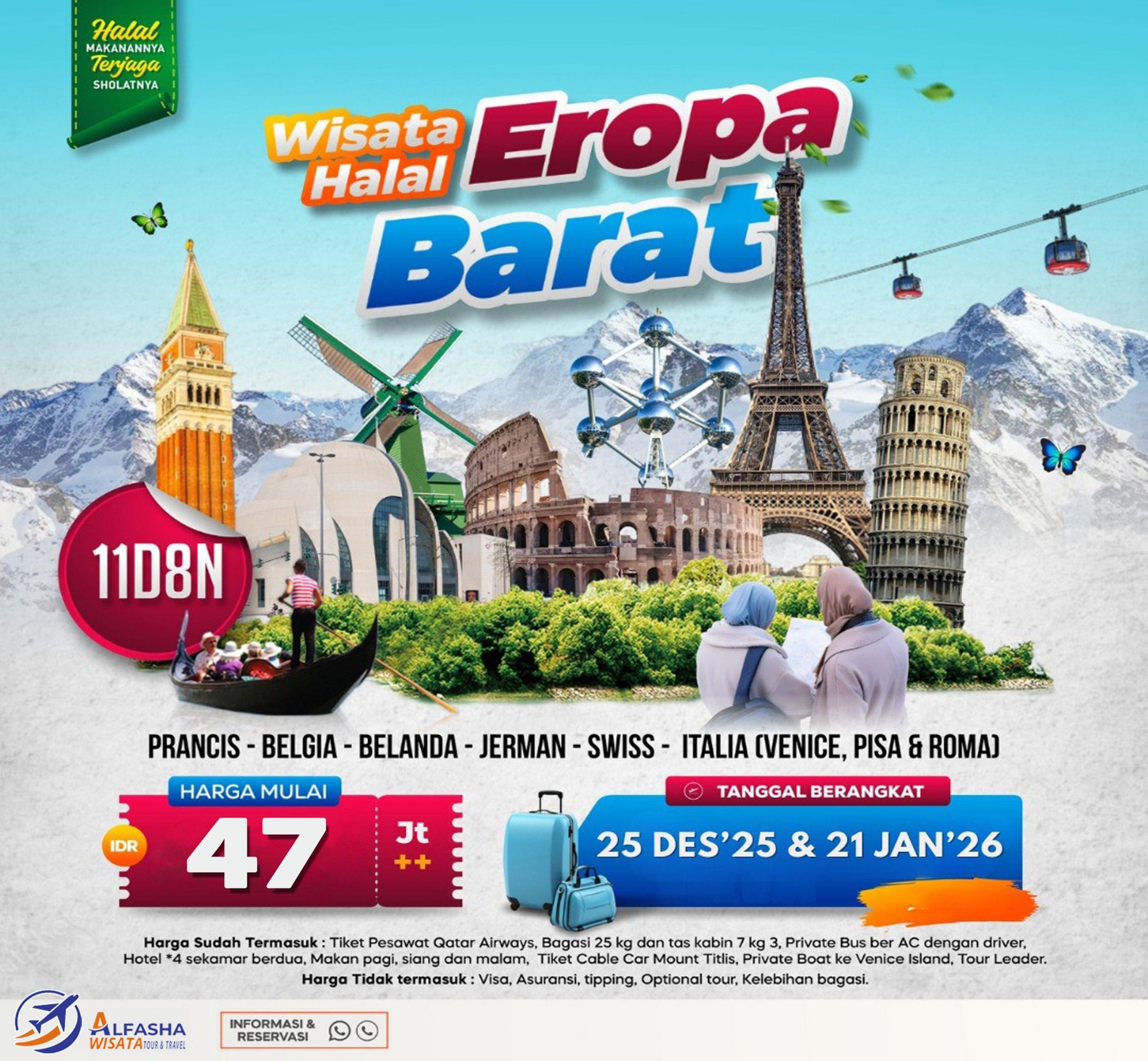Wisata Halal Eropa Barat